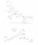 Air Cleaner Control Panel Diagram and Parts List for 246437-0084-B1  Briggs and Stratton Engine